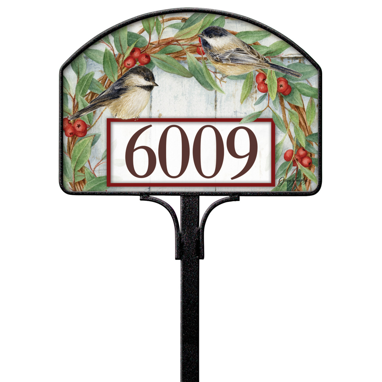 Chickadee Wreath Yard DeSign thumbnail