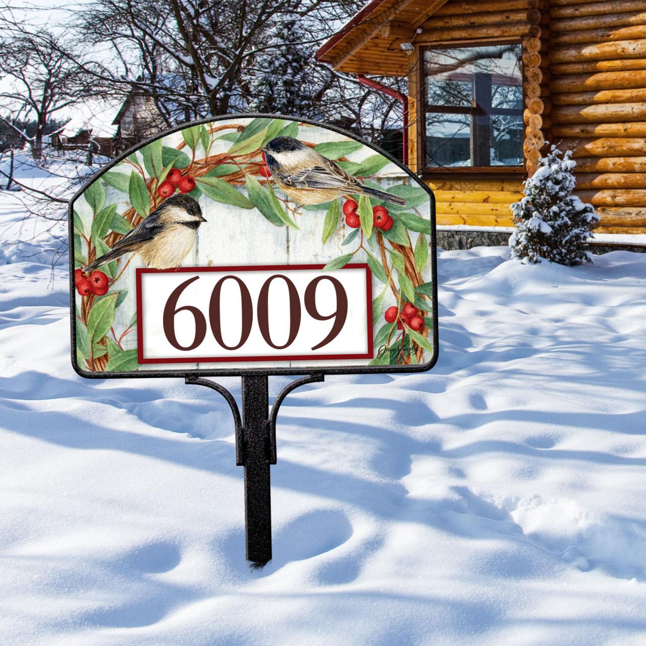 Chickadee Wreath Yard DeSign thumbnail