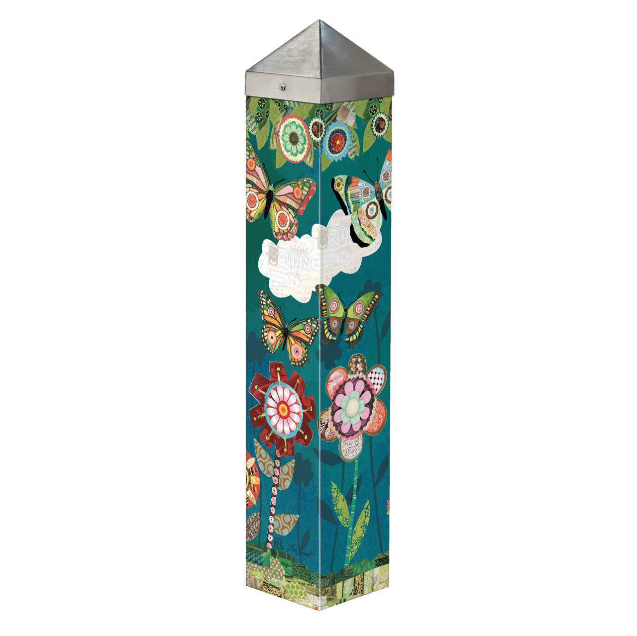 Patchwork Flutters 20" Art Pole thumbnail