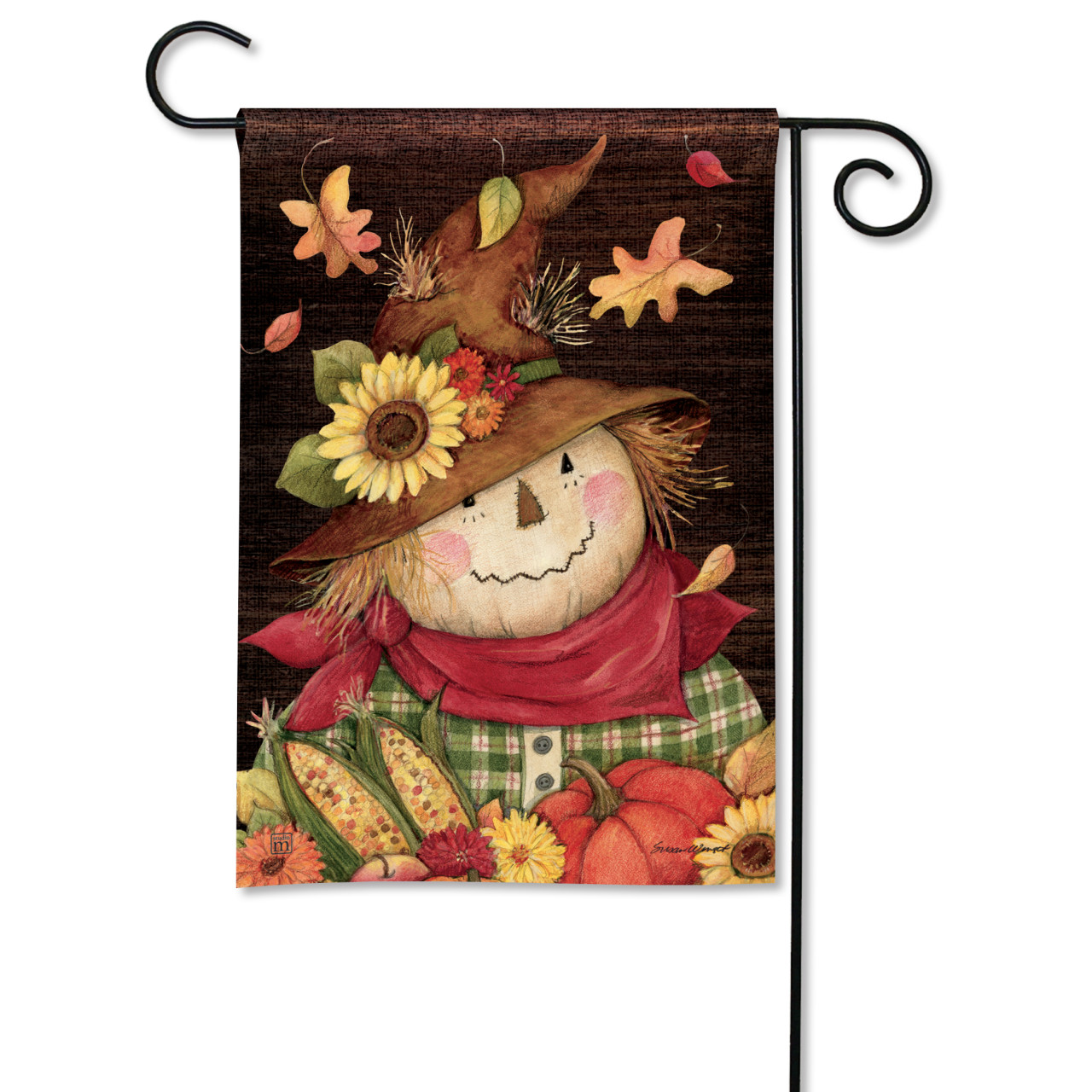 Autumn Scarecrow Garden Flag thumbnail