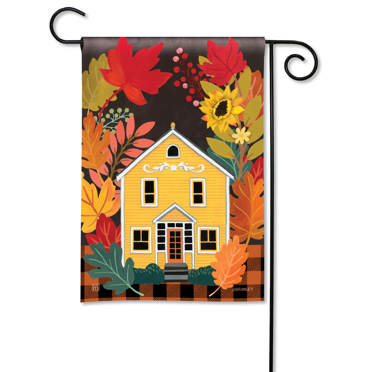 Yellow House Garden Flag thumbnail