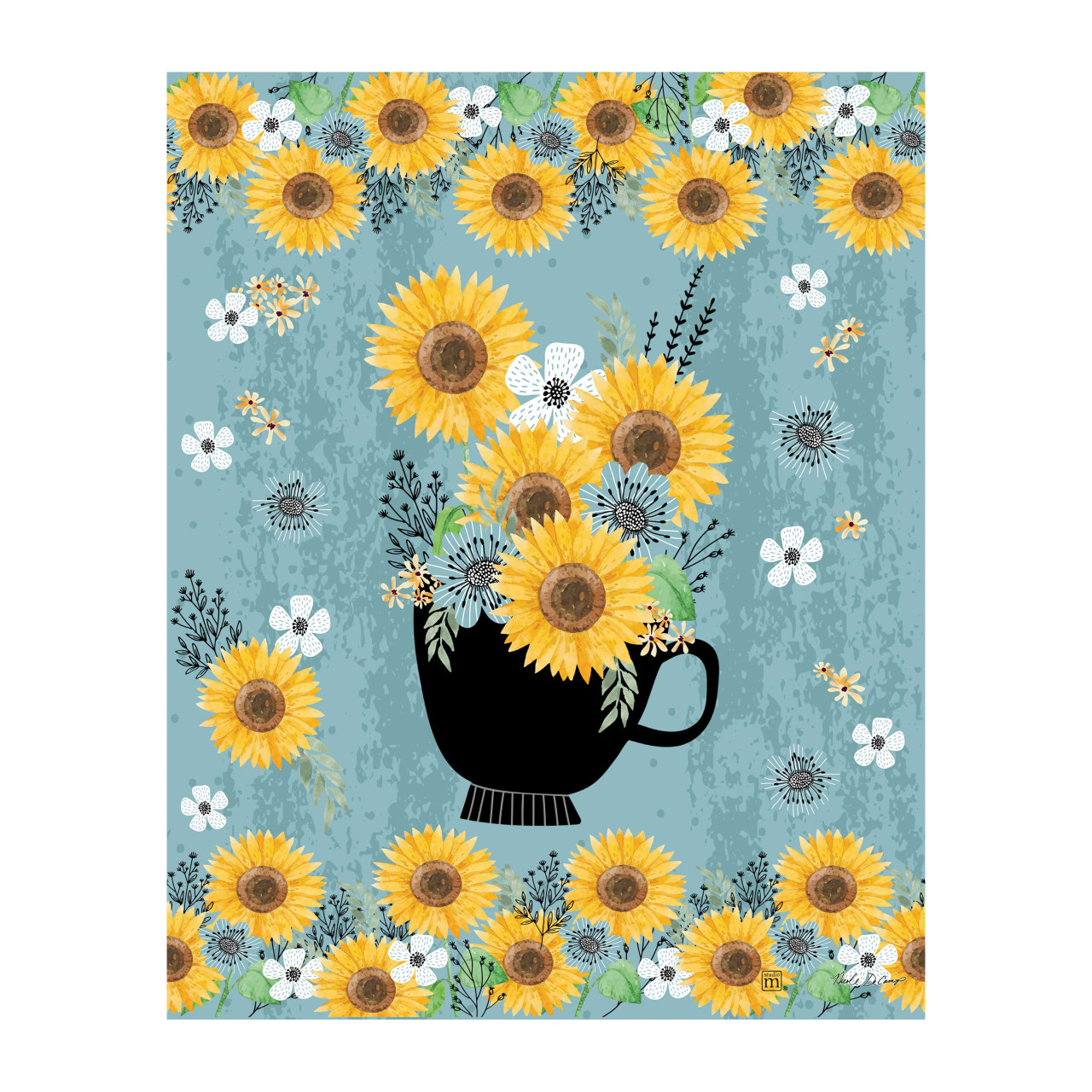 Flowery Teacup 20" Art Pole thumbnail