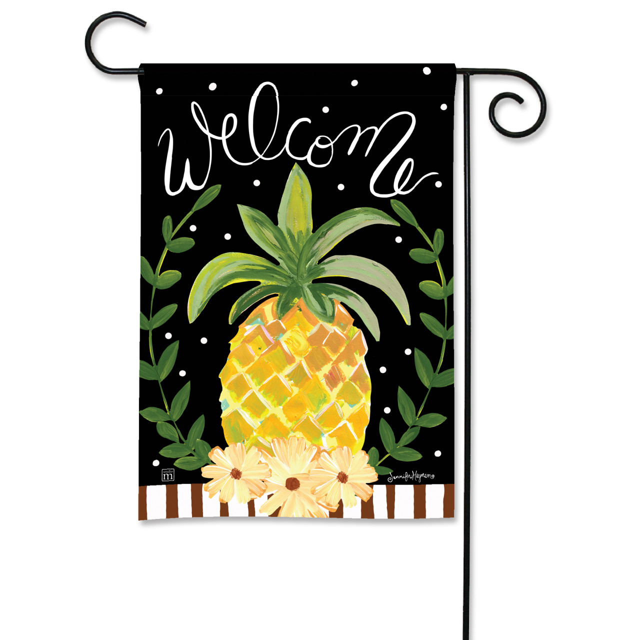 Welcoming Pineapple Garden Flag thumbnail