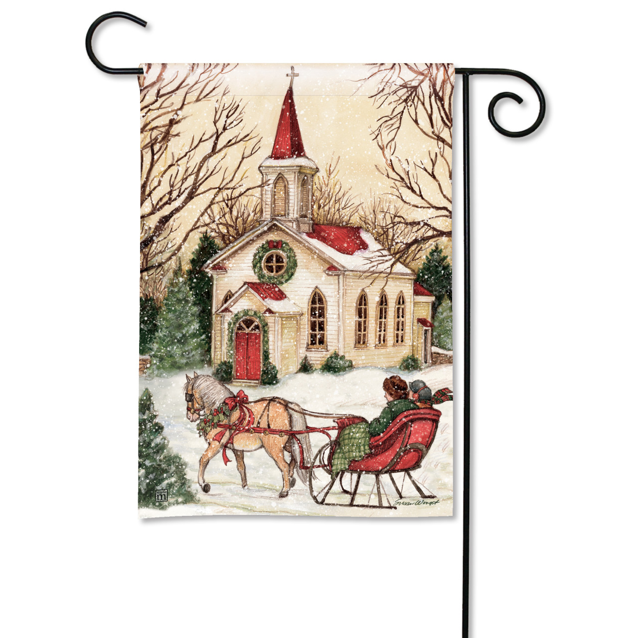 Religious Christmas Garden Flag thumbnail