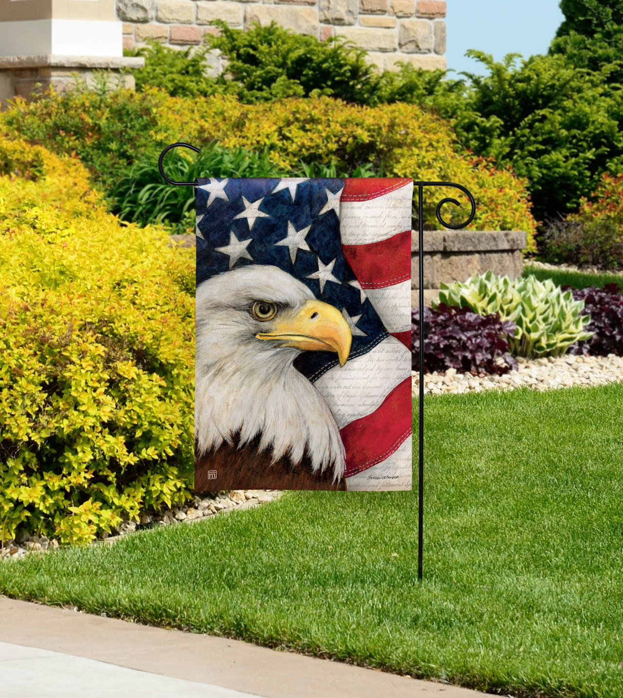 American Eagle Garden Flag thumbnail