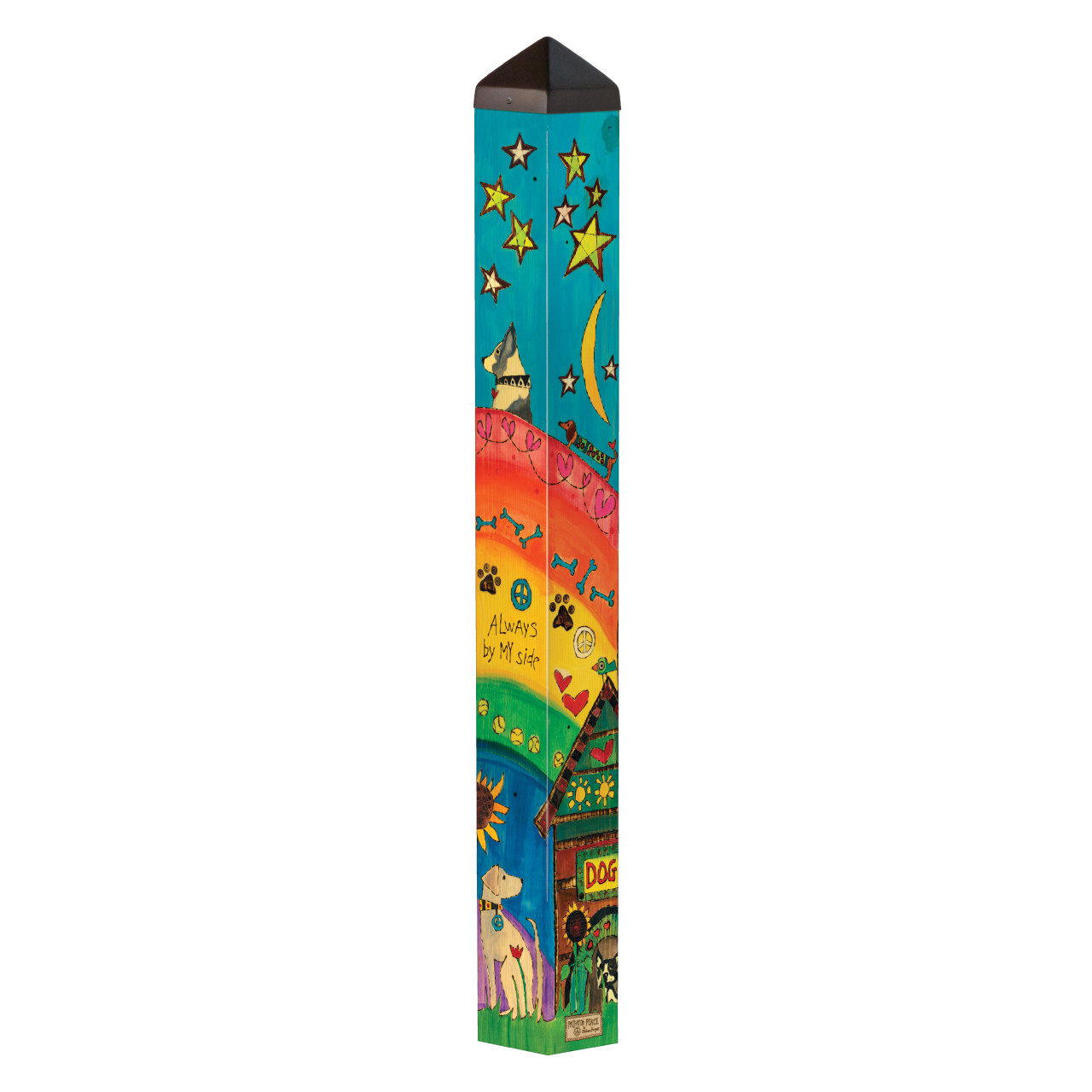 Peace Love Dog 40" Art Pole thumbnail