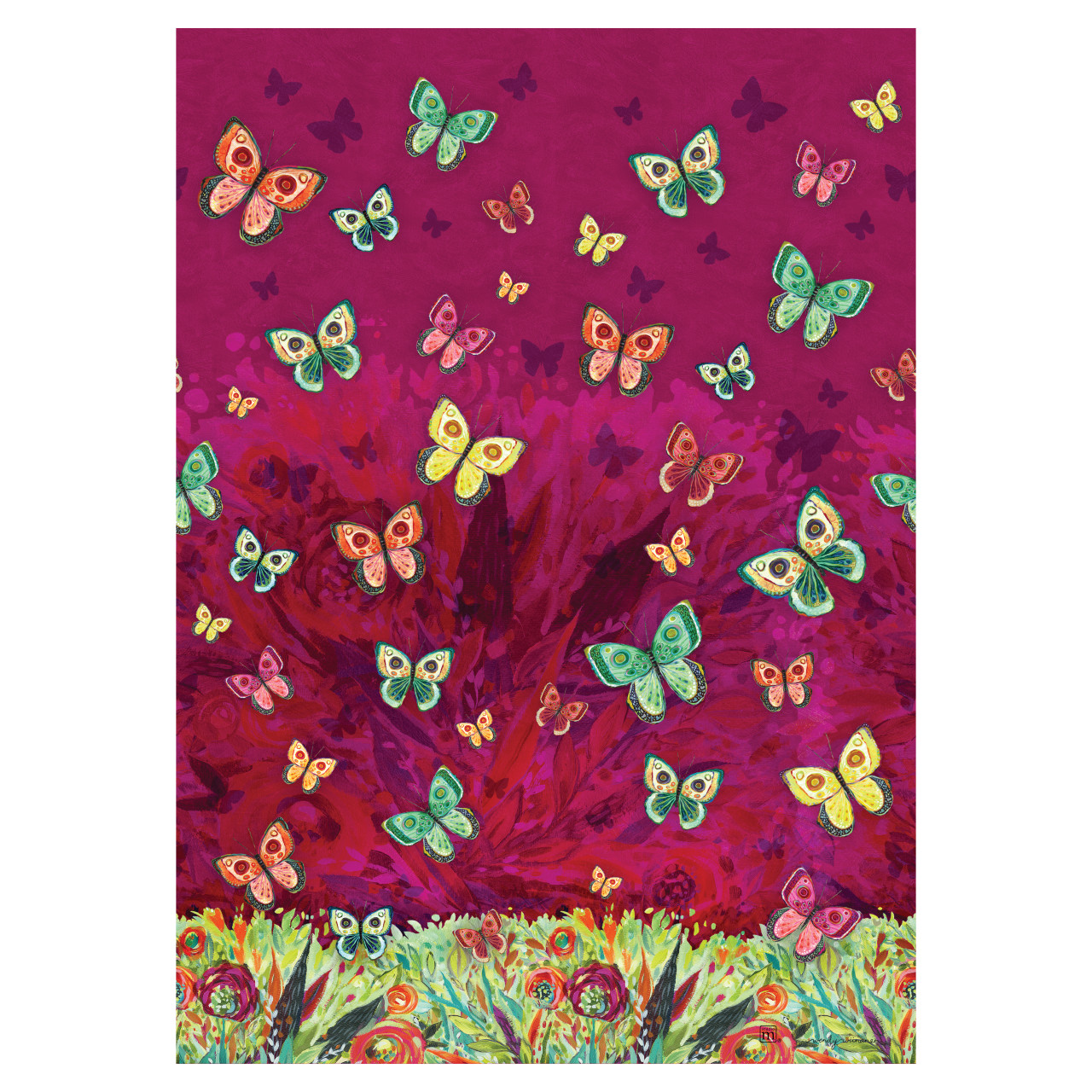 Bohemian Flutters Bird Bath w/ST9025 Stainless Steel Topper thumbnail