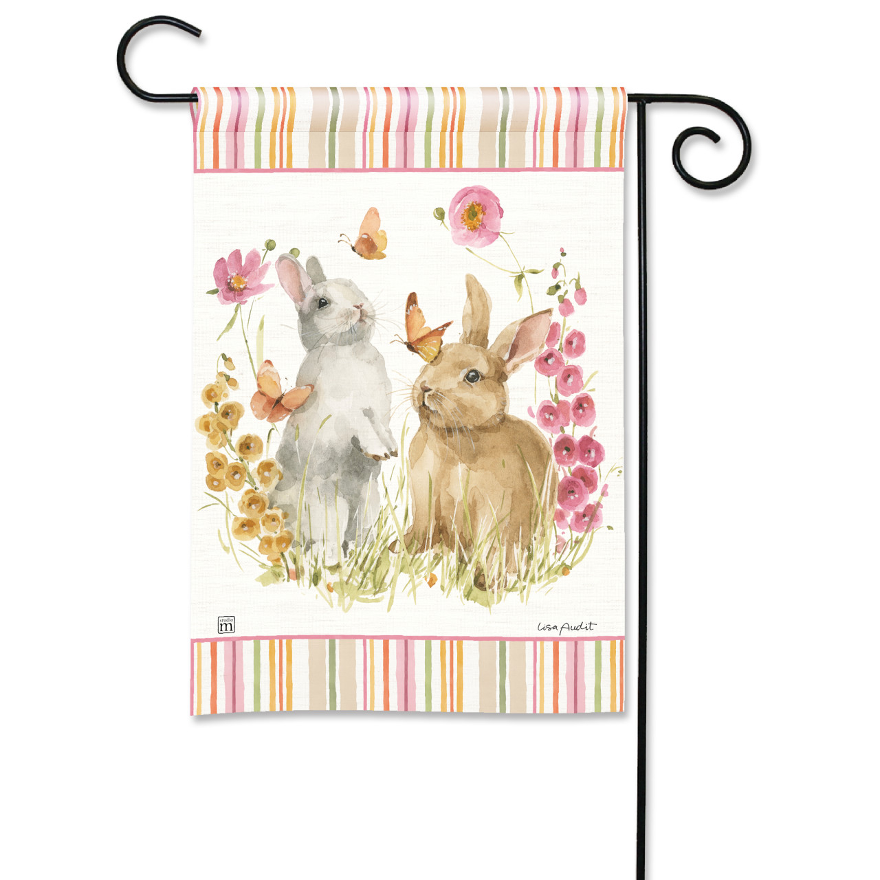 Hop on Spring Garden Flag thumbnail
