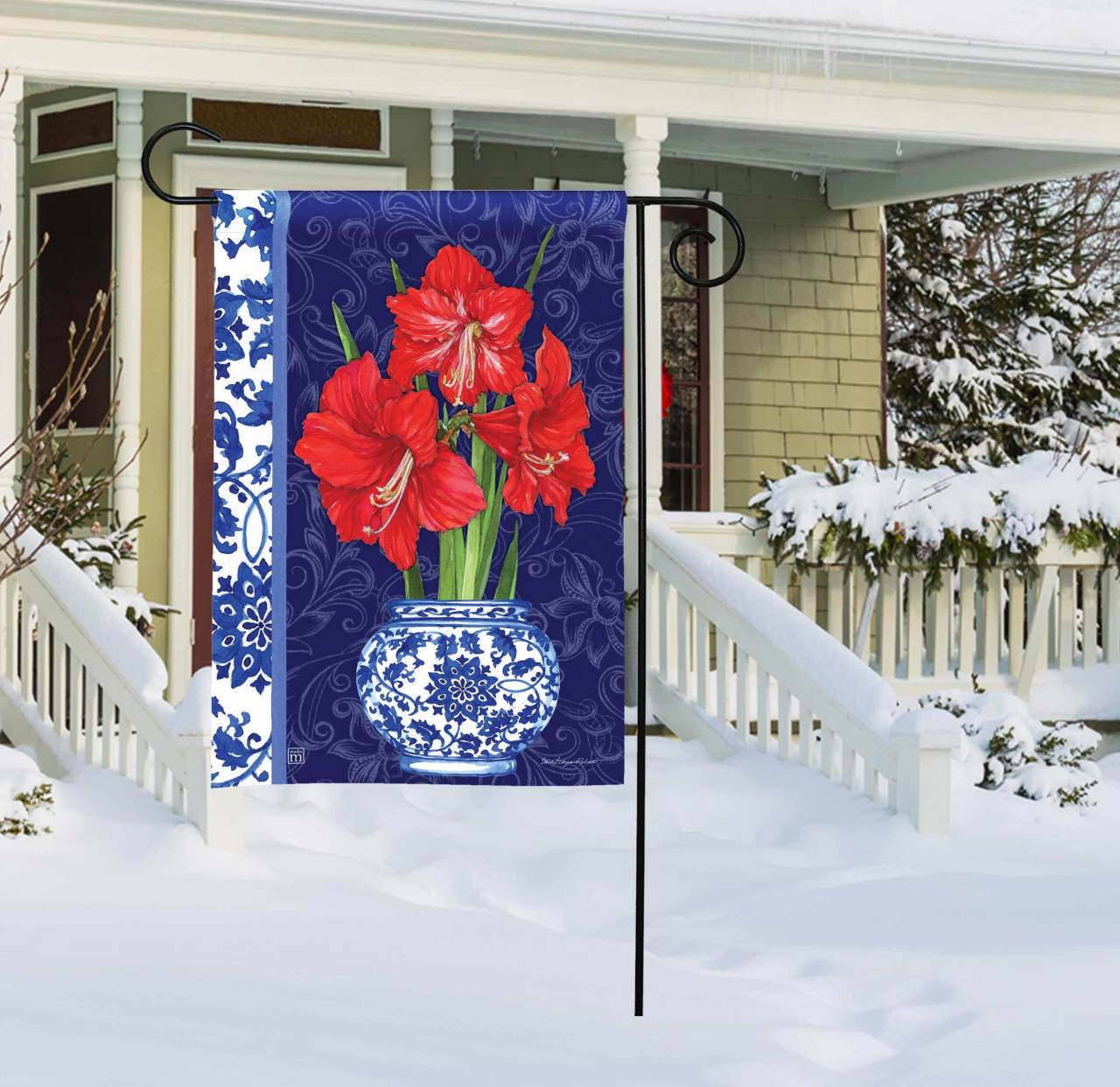 Amaryllis in Vase Garden Flag thumbnail