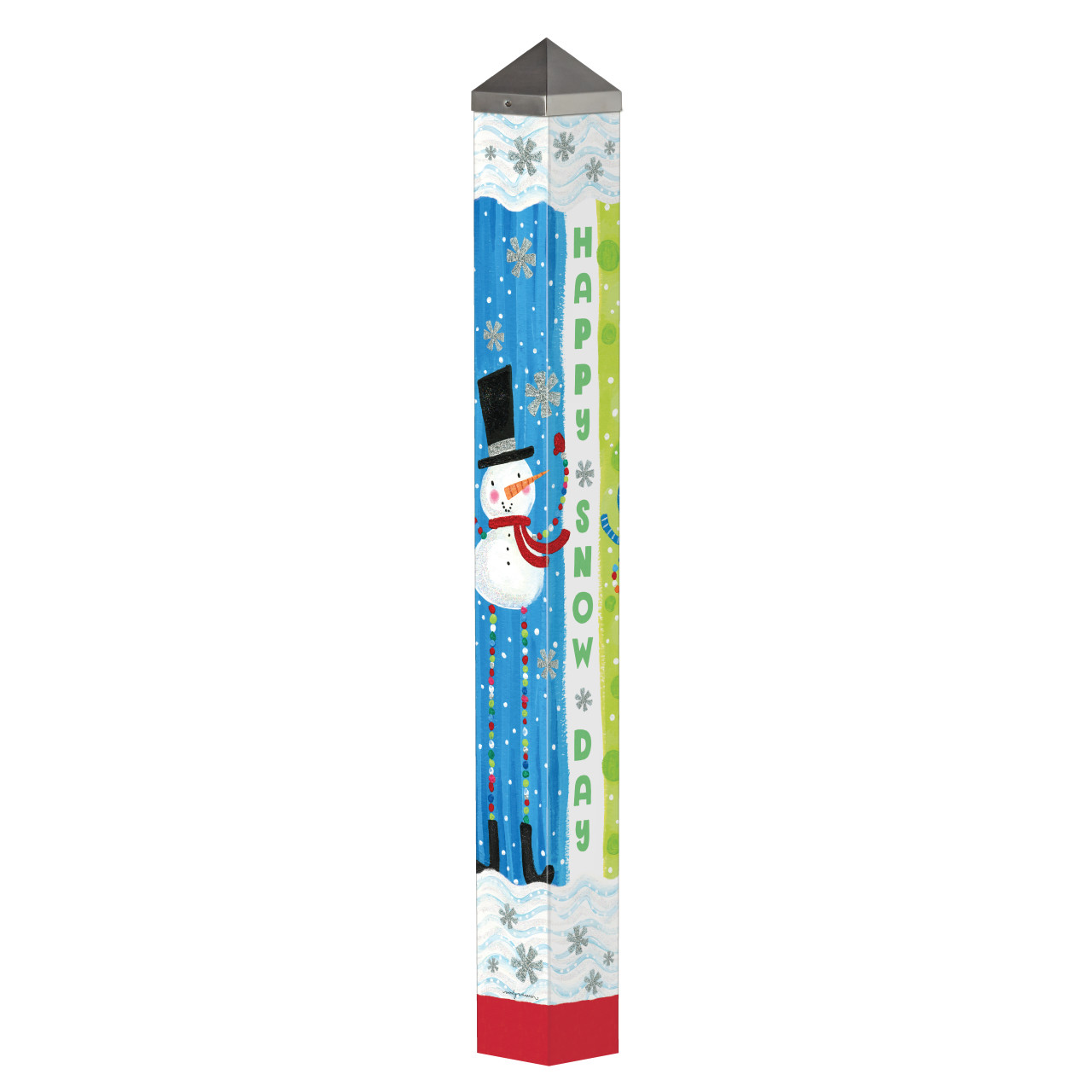 Pom Pom Snowman 40" Art Pole thumbnail