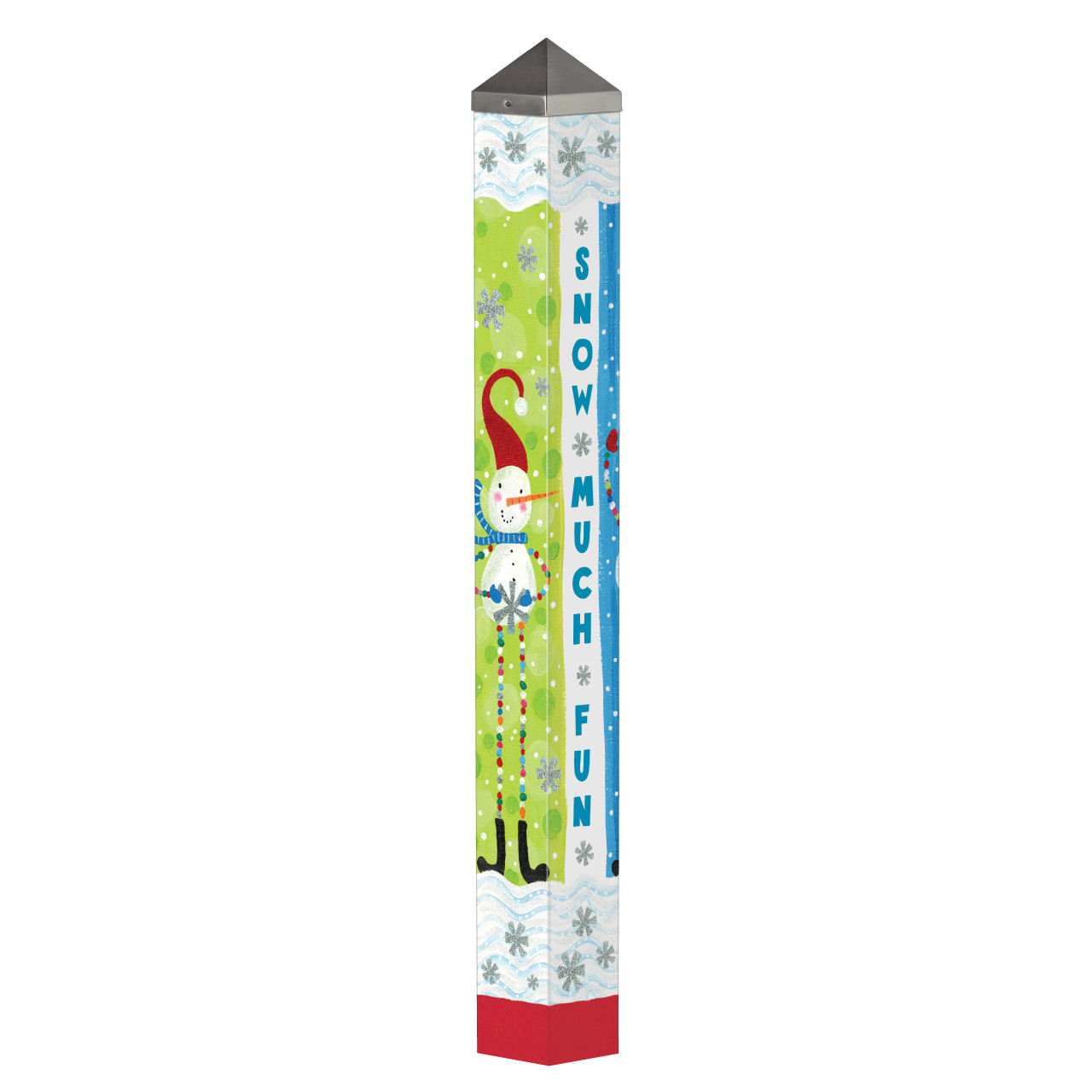 Pom Pom Snowman 40" Art Pole thumbnail