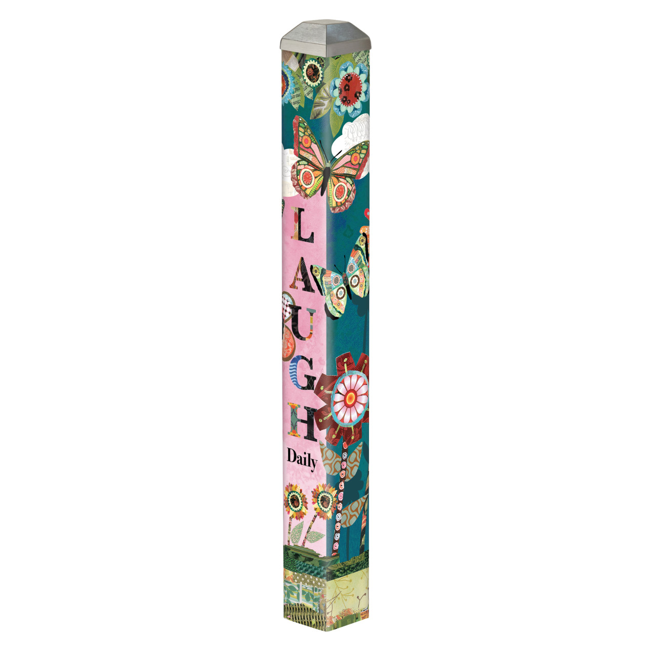 Patchwork Flutters 16" Mini Art Pole thumbnail