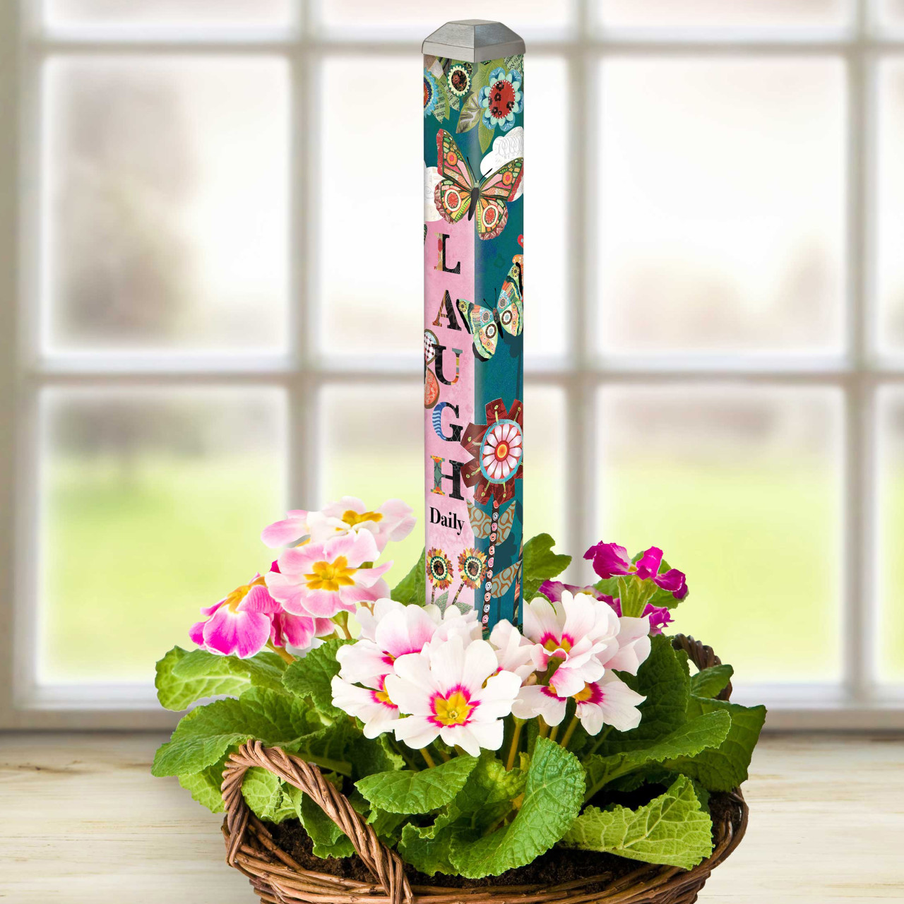 Patchwork Flutters 16" Mini Art Pole thumbnail