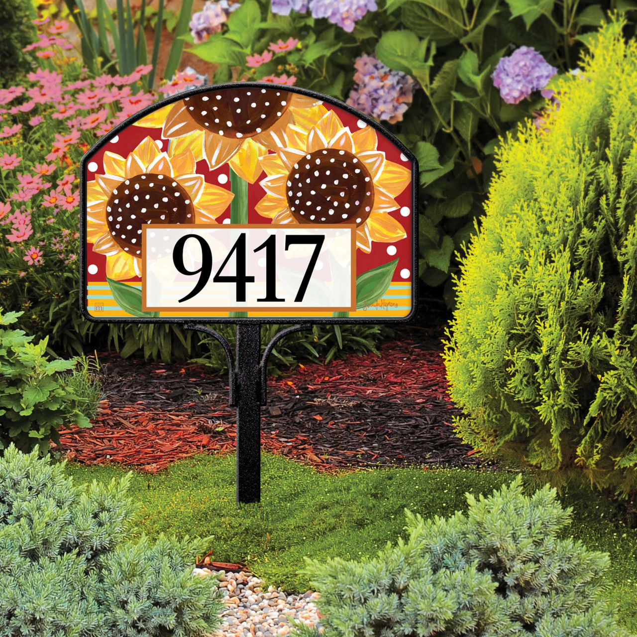 Playful Sunflowers Yard DeSign thumbnail