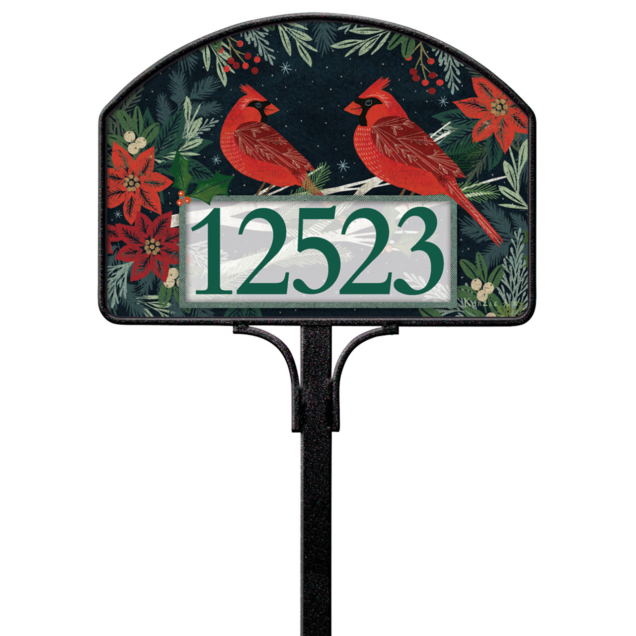 Cardinals and Berries Yard DeSign thumbnail