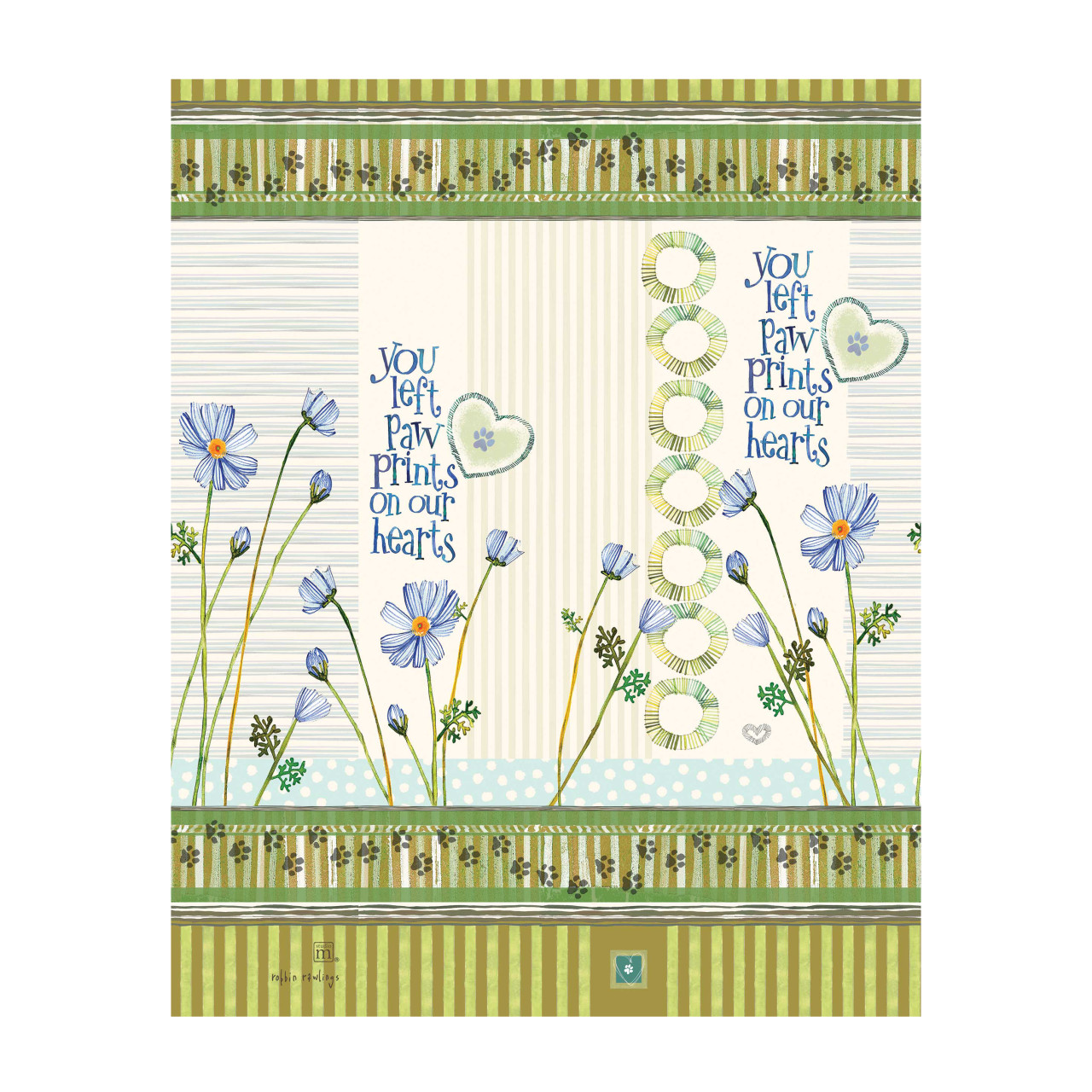 You Left Paw Prints 20" Art Pole thumbnail