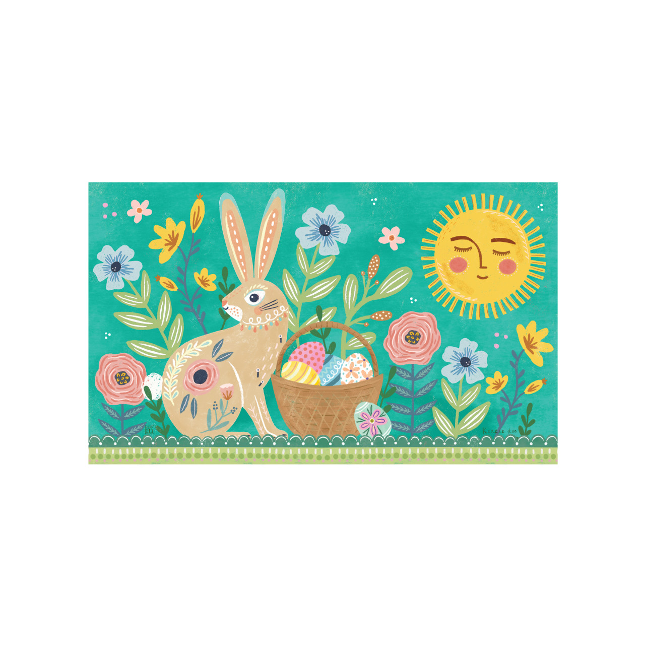 Folk Easter Bunny MatMate thumbnail