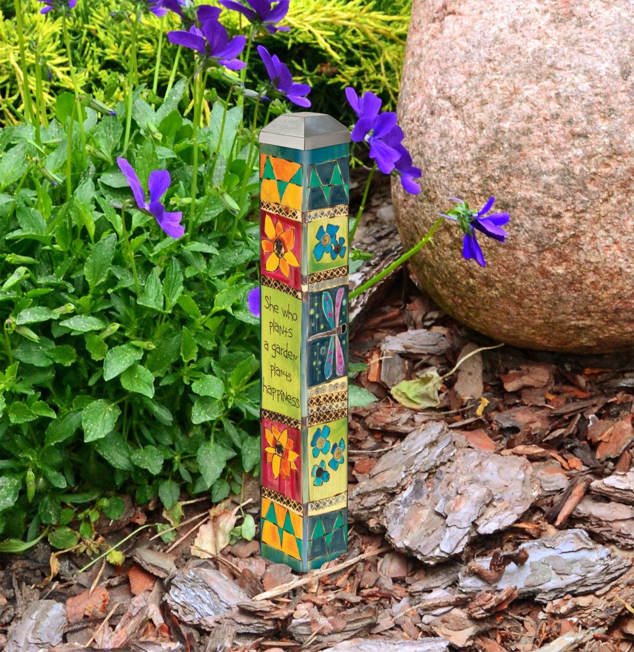 Plant a Garden 10" Mini Art Pole thumbnail