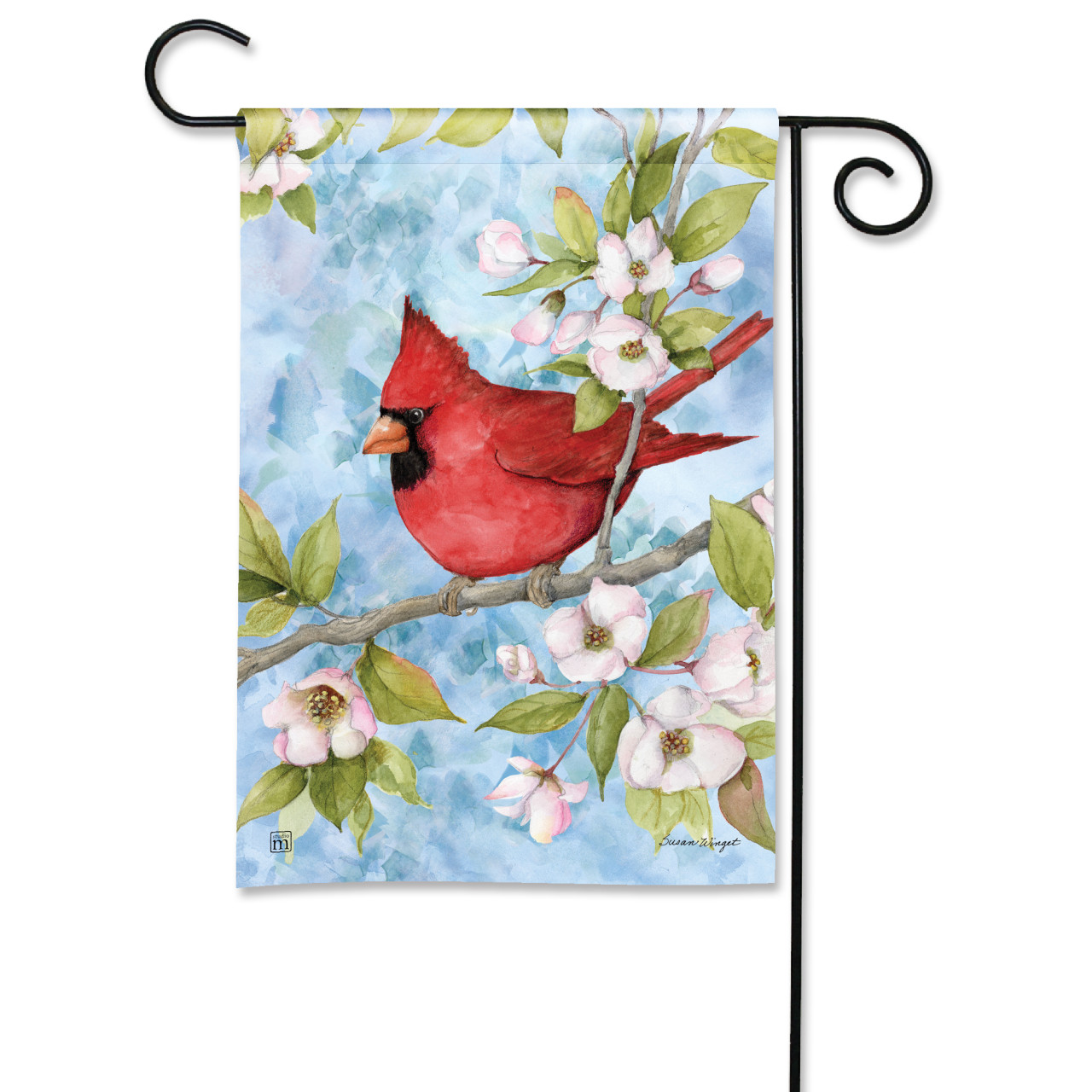 Little Cardinal Dogwood Garden Flag thumbnail
