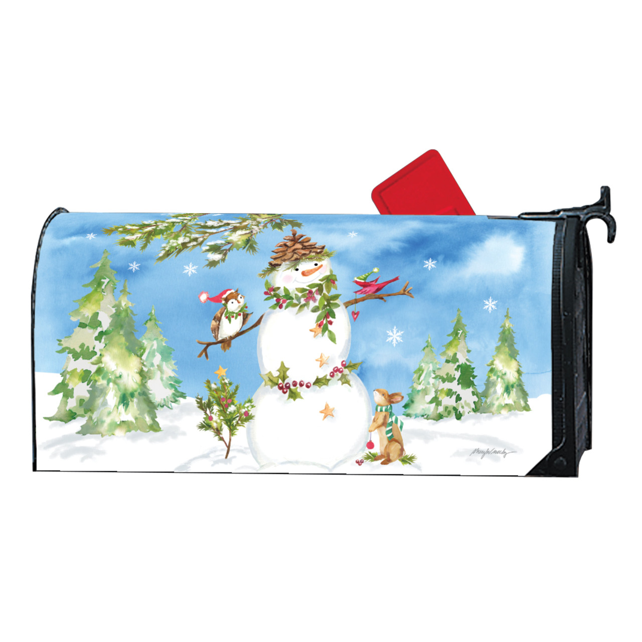 Pinecone Hat Snowman MailWrap thumbnail