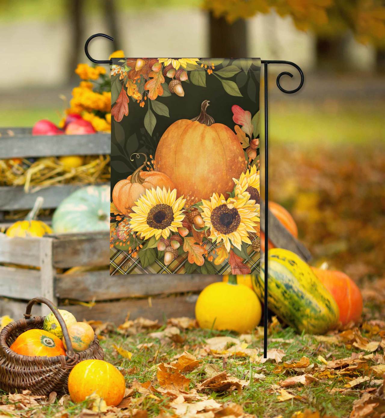Abundant Autumn Garden Flag thumbnail