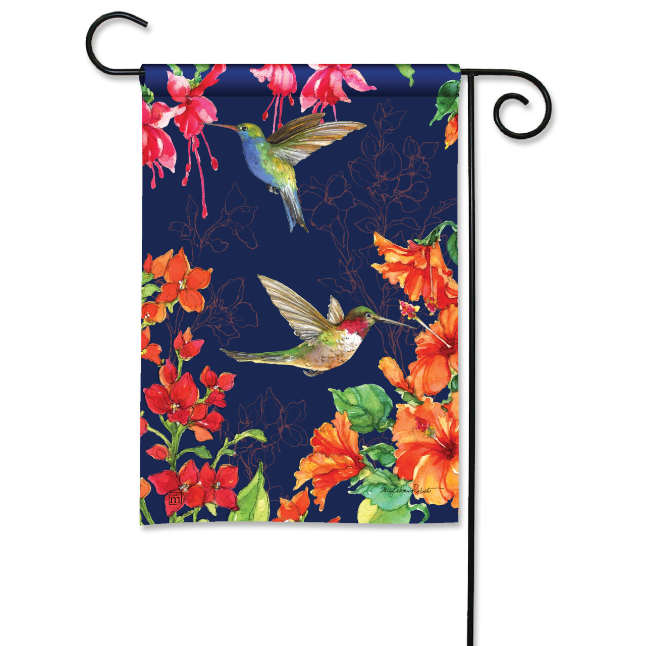 Hum Harmony Garden Flag thumbnail