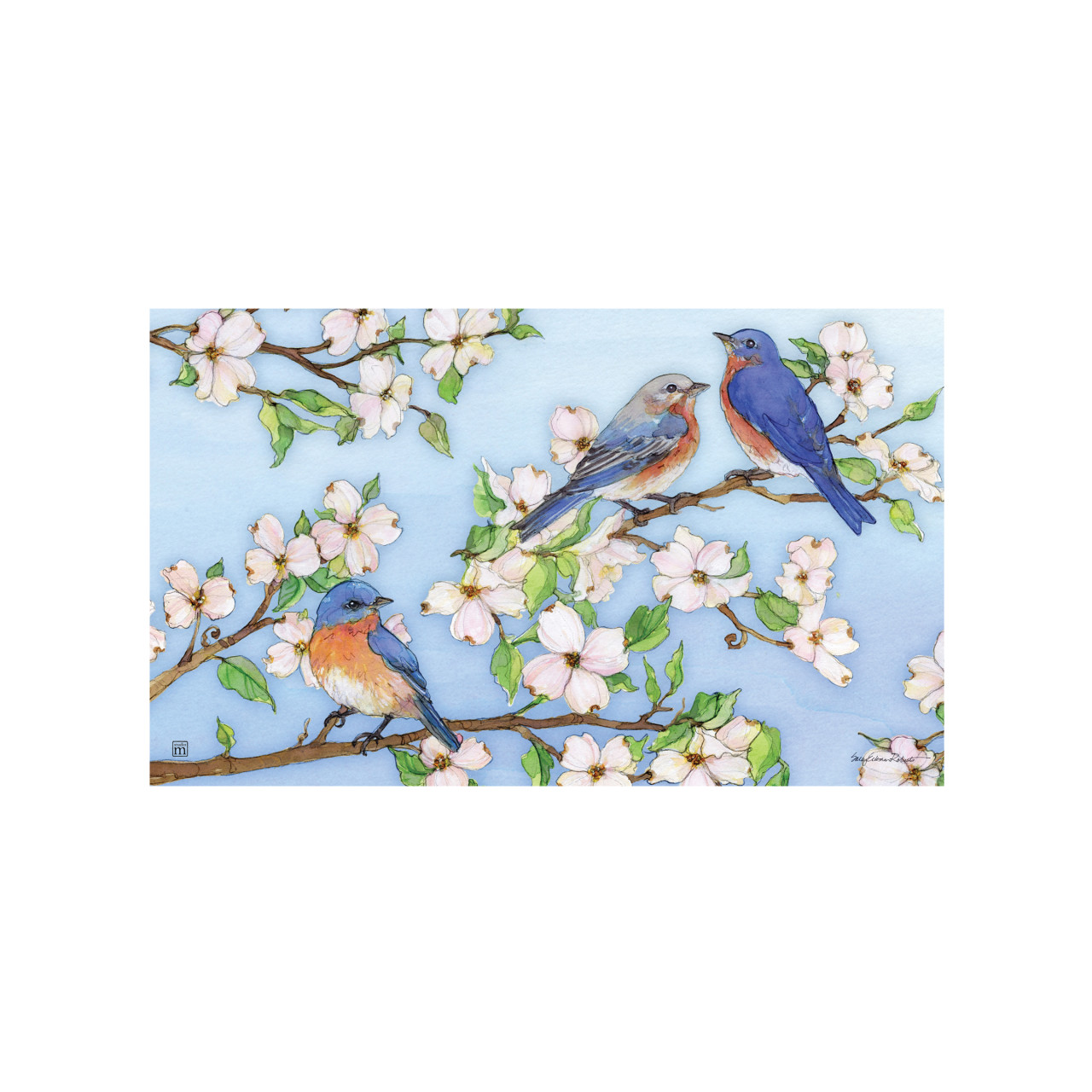 Dogwoods and Bluebirds MatMate thumbnail