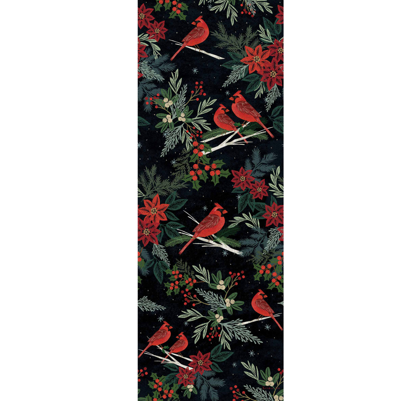 Cardinals and Berries 60" Art Pole thumbnail