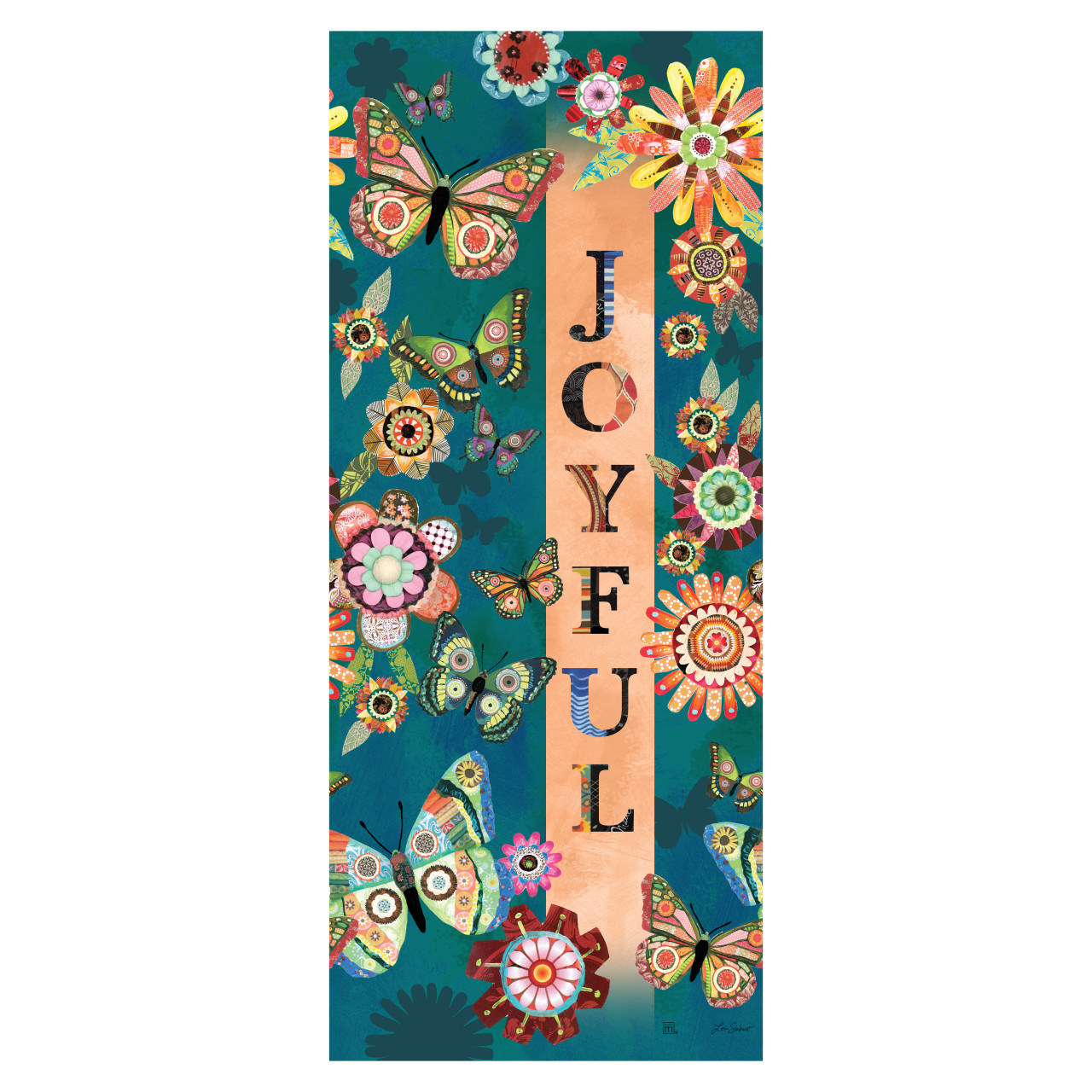 Patchwork Flutters 40" Art Pole thumbnail