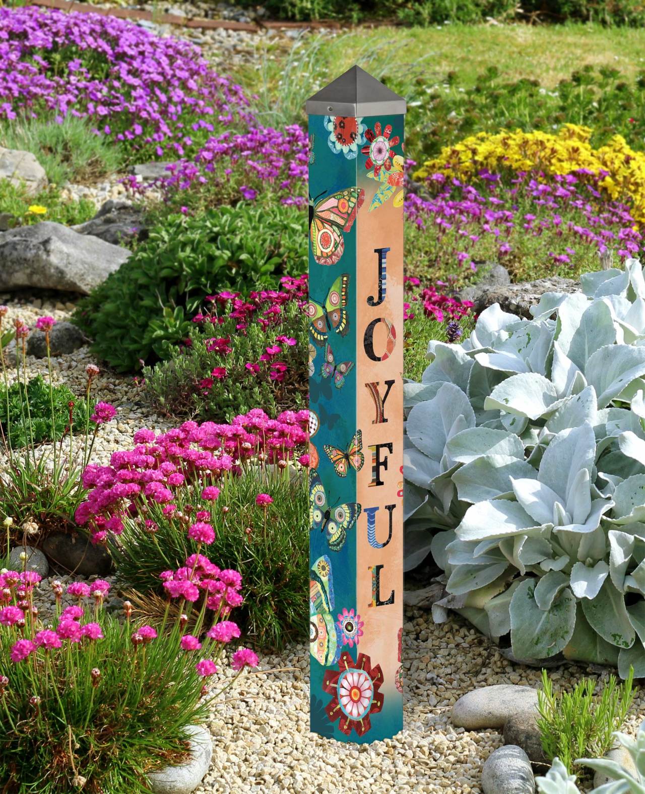 Patchwork Flutters 40" Art Pole thumbnail