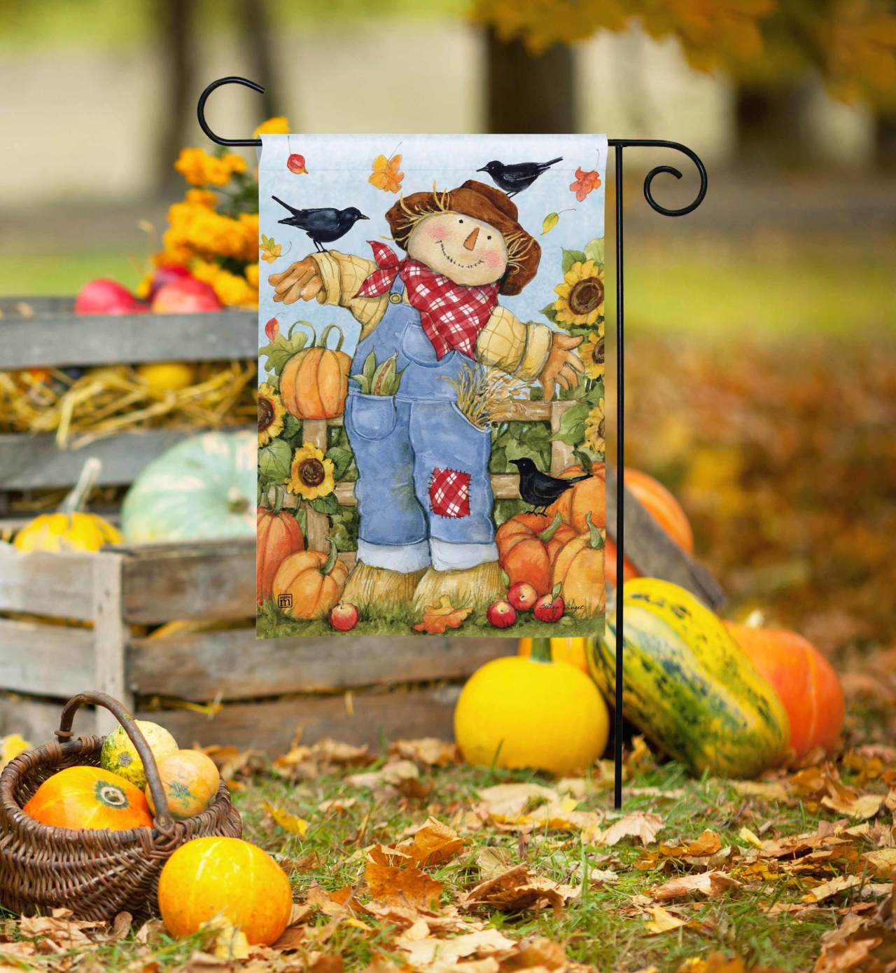 Garden Scarecrow Garden Flag thumbnail