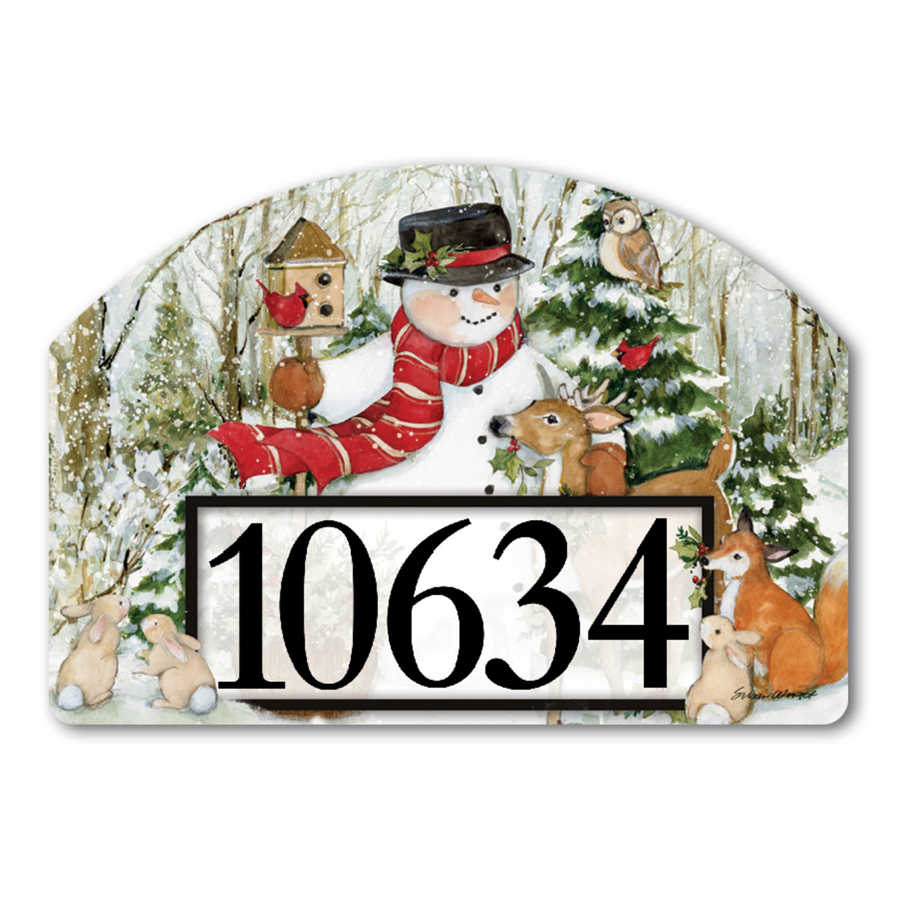 Woodland Snowman Yard DeSign thumbnail