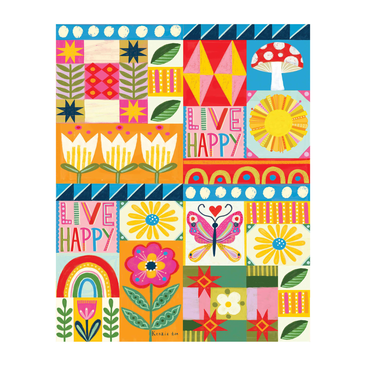 Summer Quilt 20" Art Pole thumbnail