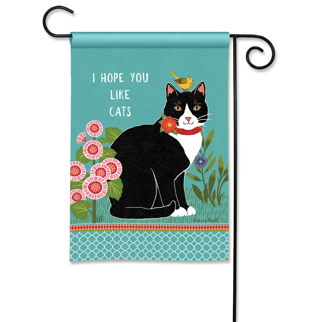 Secret Garden Cat Garden Flag thumbnail
