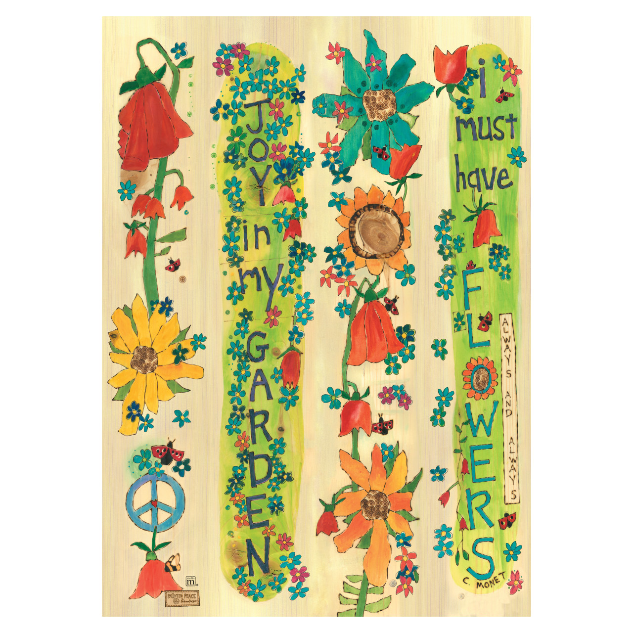 I Must Have Flowers Bird Bath w/ST9021 Copper Topper thumbnail
