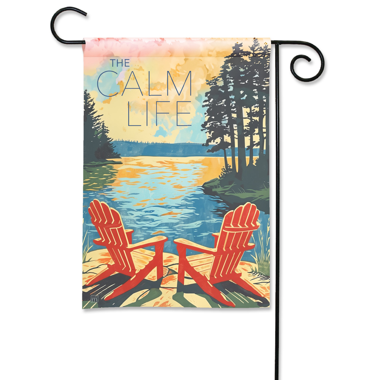 The Calm Life Garden Flag thumbnail