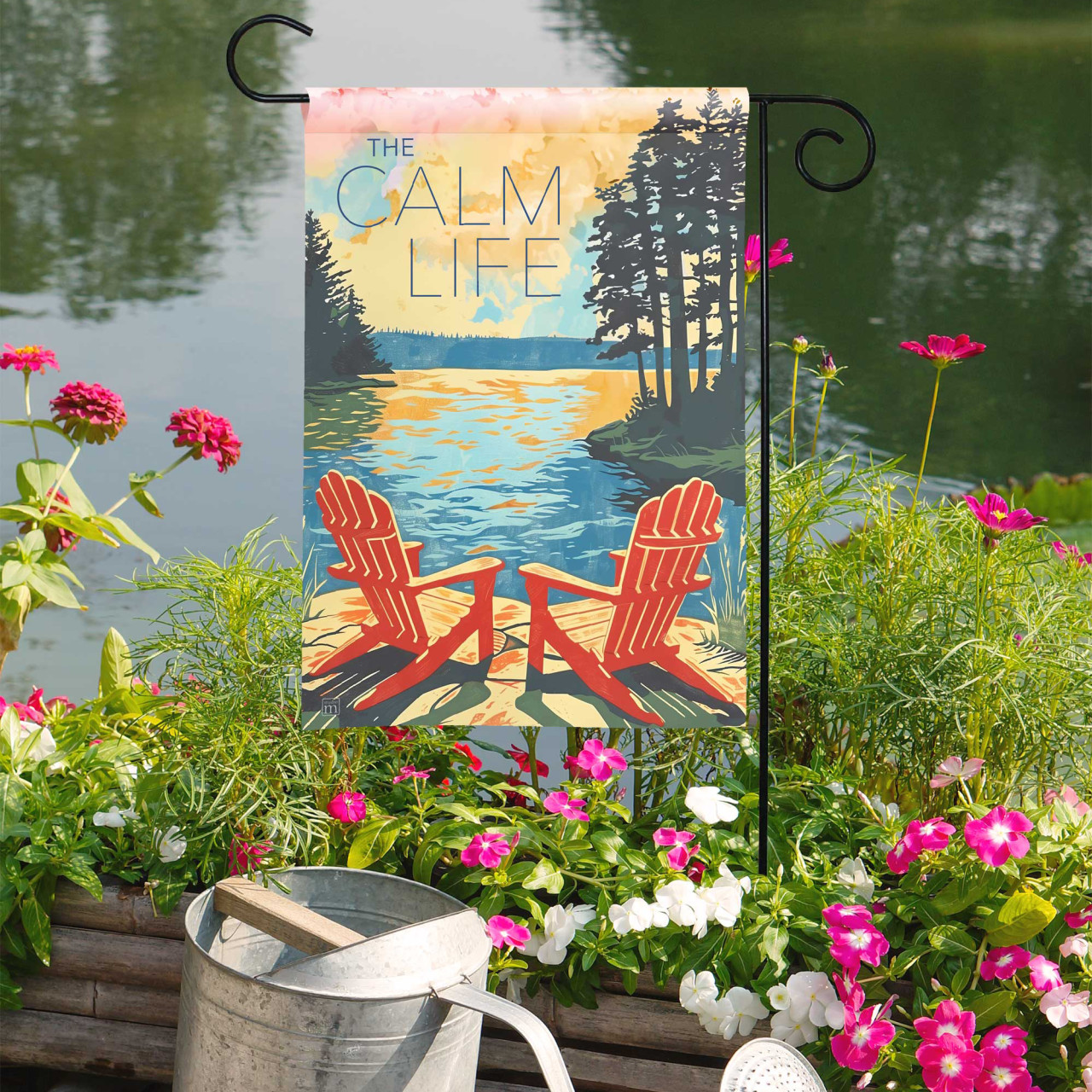 The Calm Life Garden Flag thumbnail