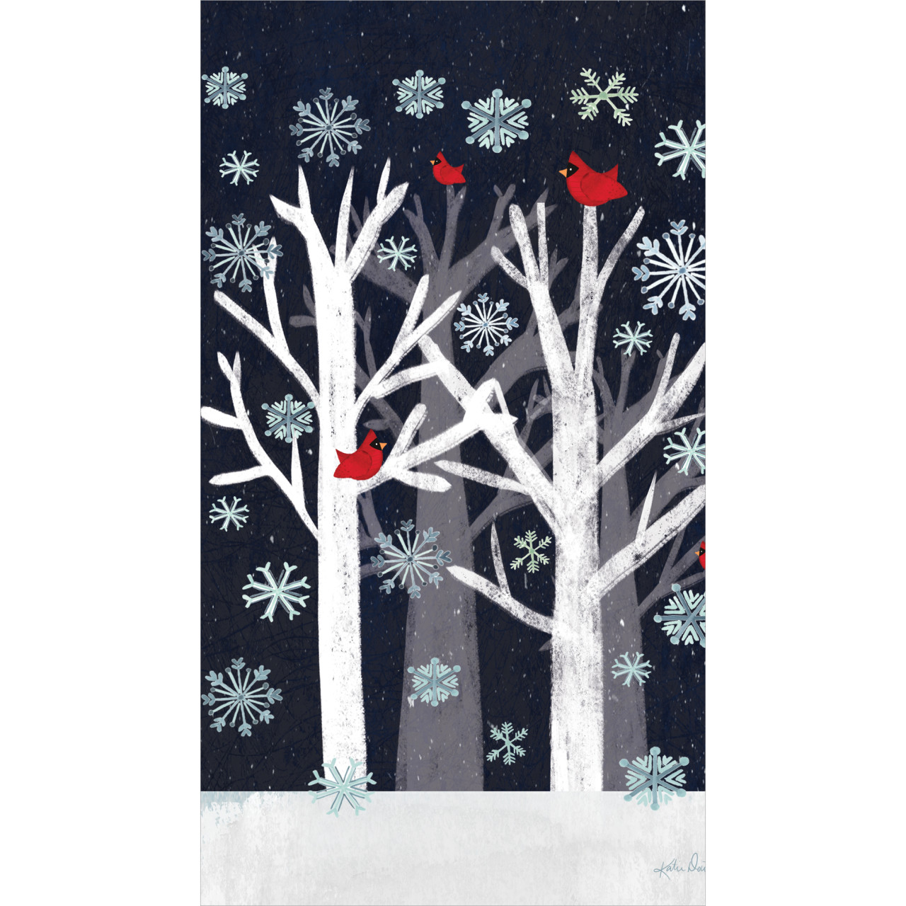 Winter Trees 13" Mini Art Pole thumbnail