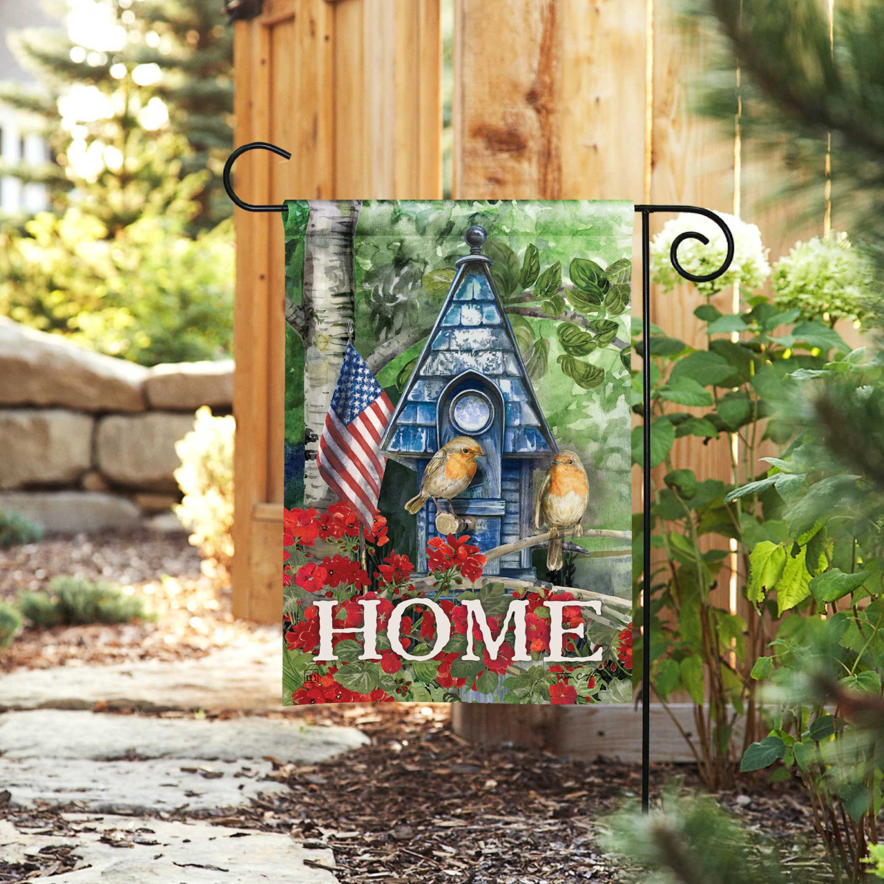 Nature Home Patriotic Garden Flag thumbnail