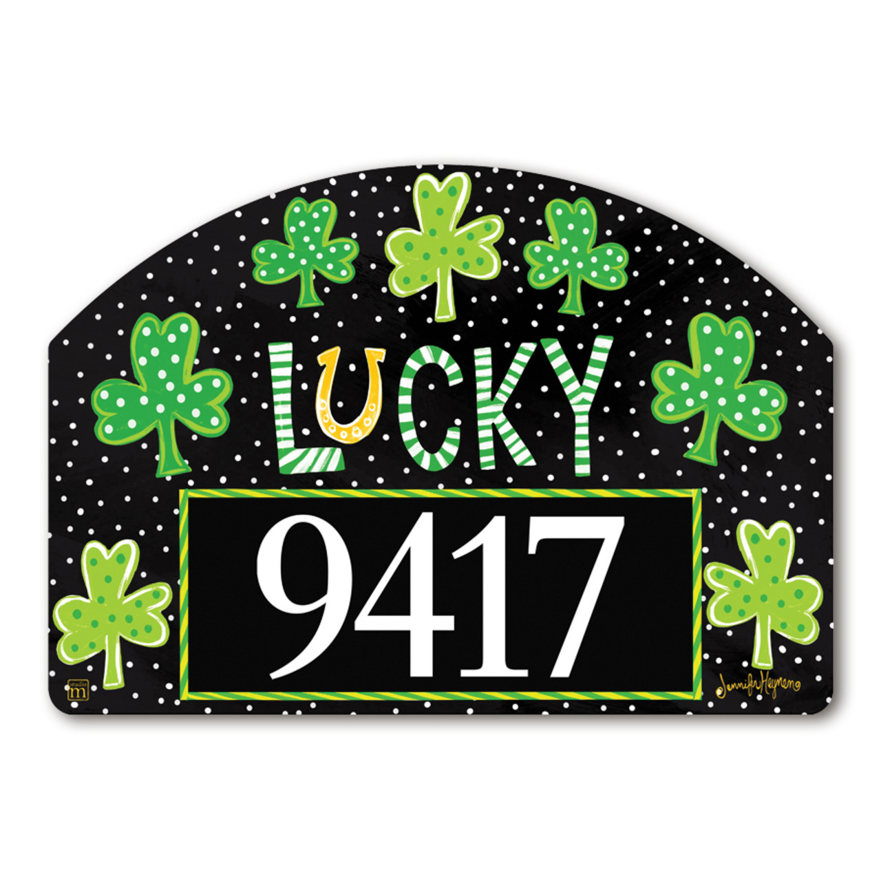 Lucky Horse Shoe & Shamrocks Yard DeSign thumbnail