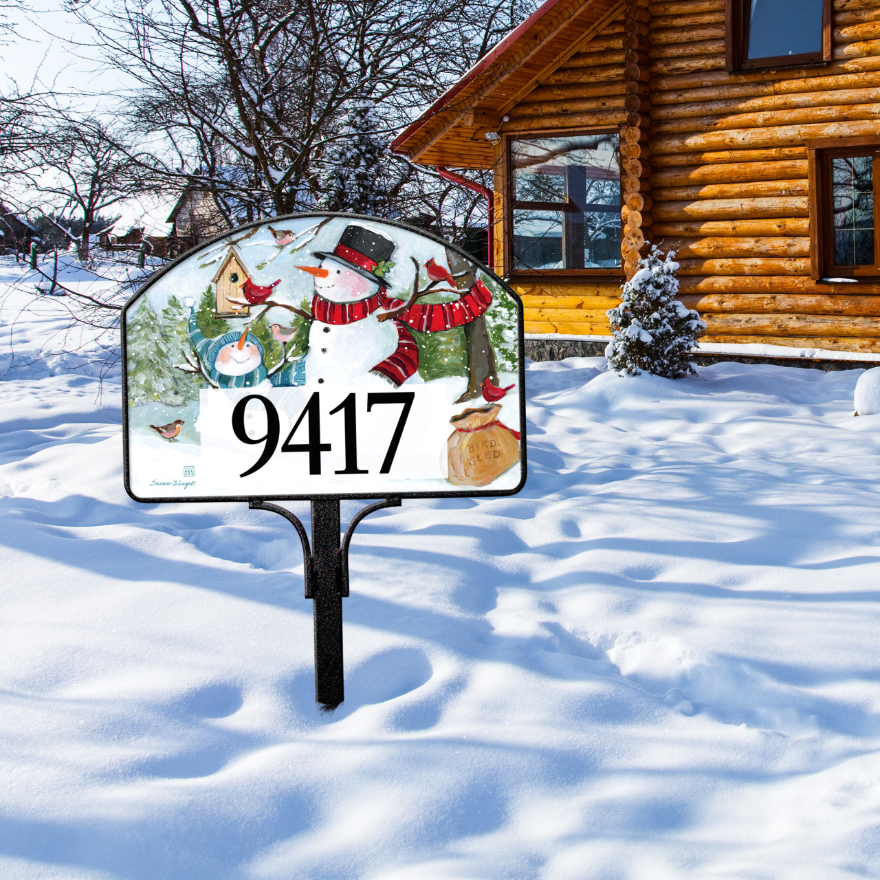 Snowmen Birds Yard DeSign thumbnail