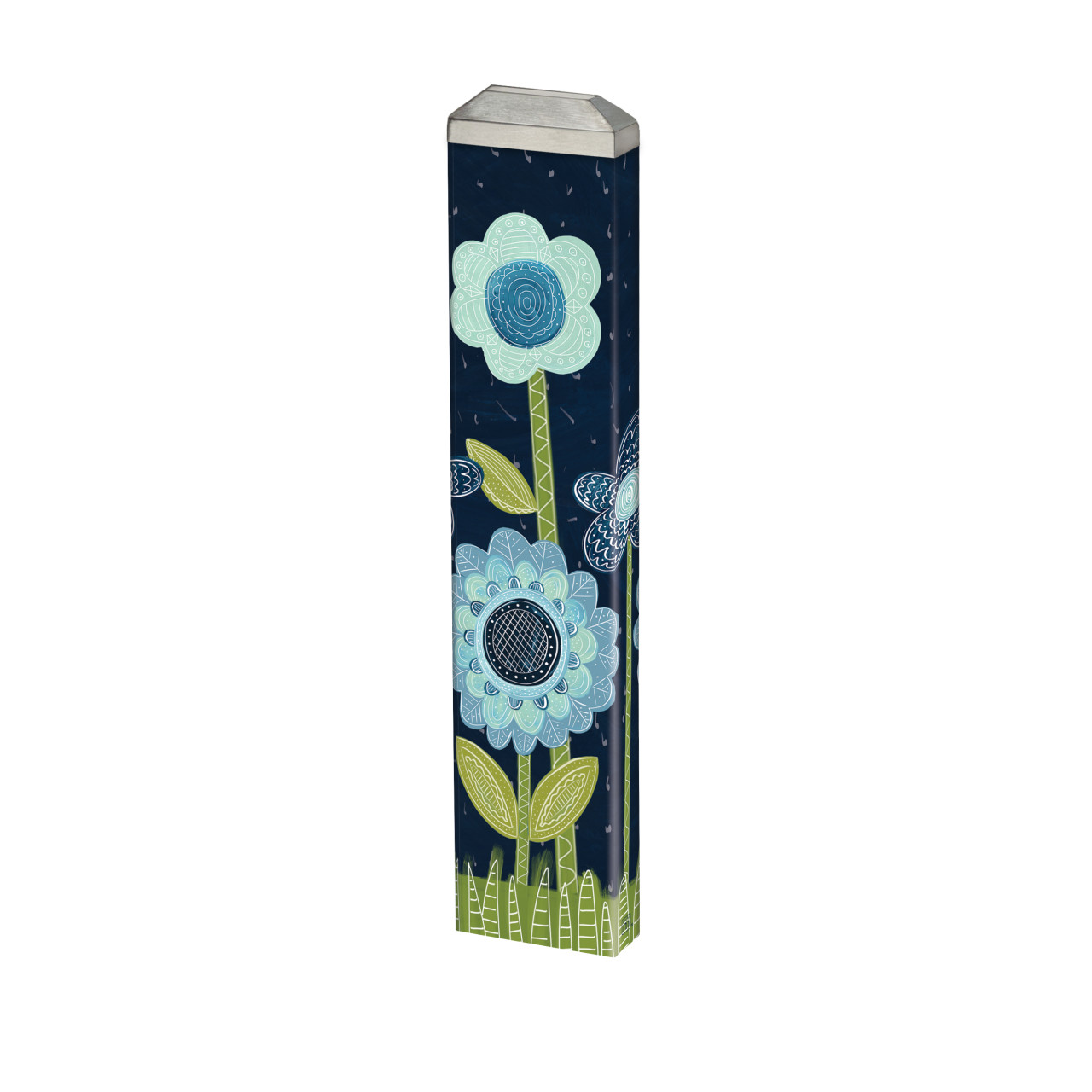 Blue Flowers 13" Mini Art Pole thumbnail