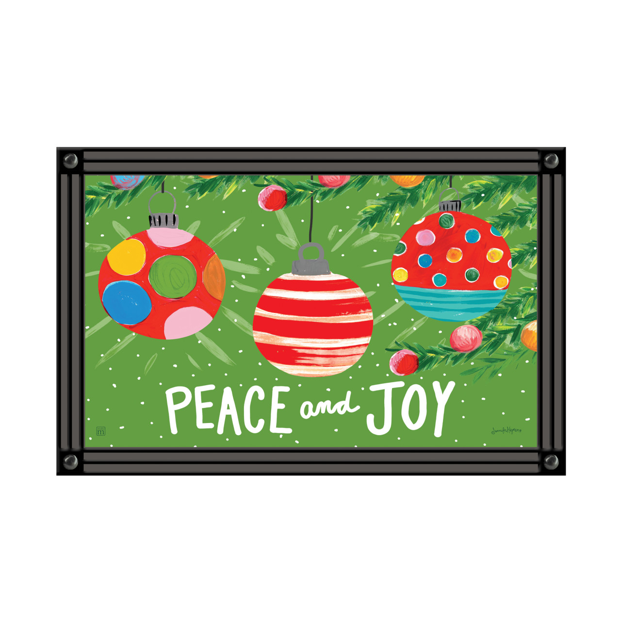 Peace and Joy Ornaments MatMate thumbnail
