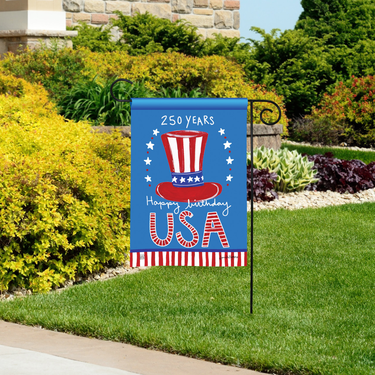 America's 250 Birthday Garden Flag thumbnail
