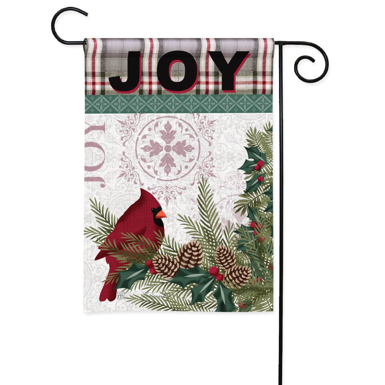 Warmest Wishes Cardinal Garden Flag thumbnail