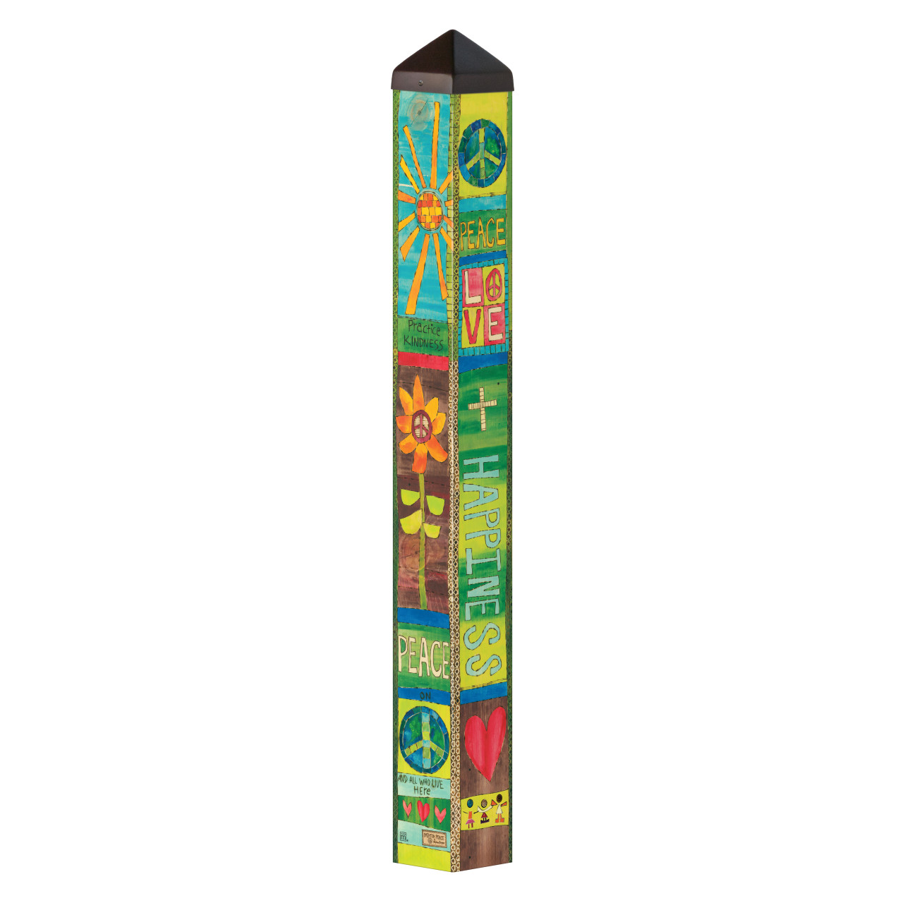 Peace and Love 40" Art Pole thumbnail