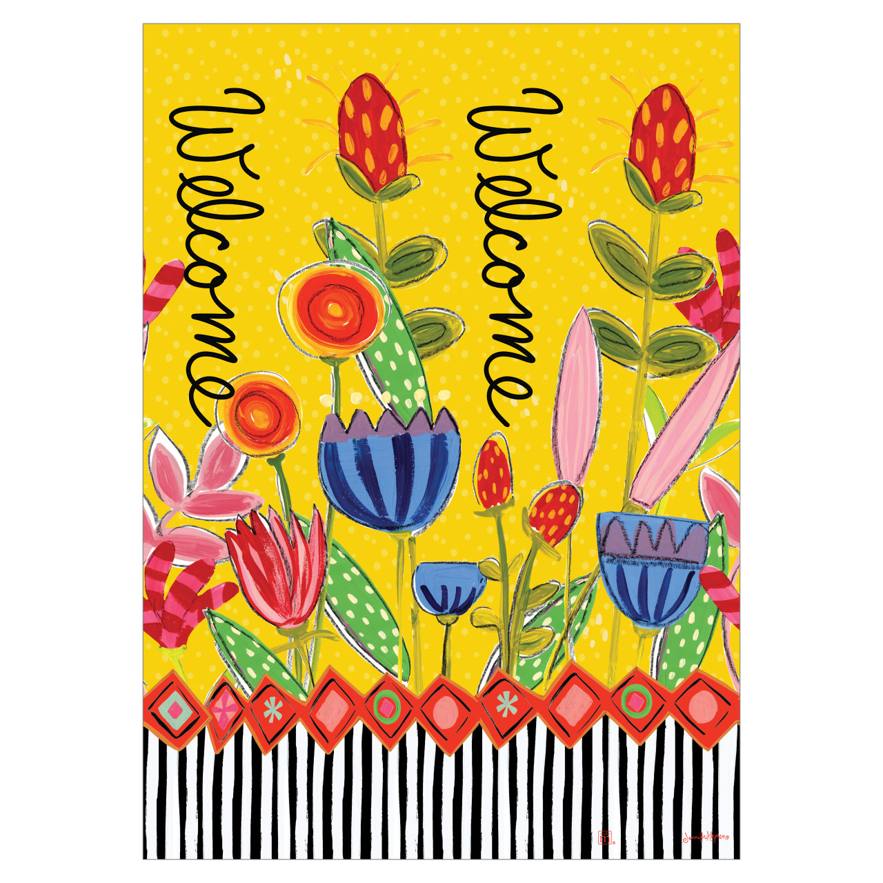 Bright Summer Flowers Bird Bath w/ST9025 Stainless Steel Topper thumbnail