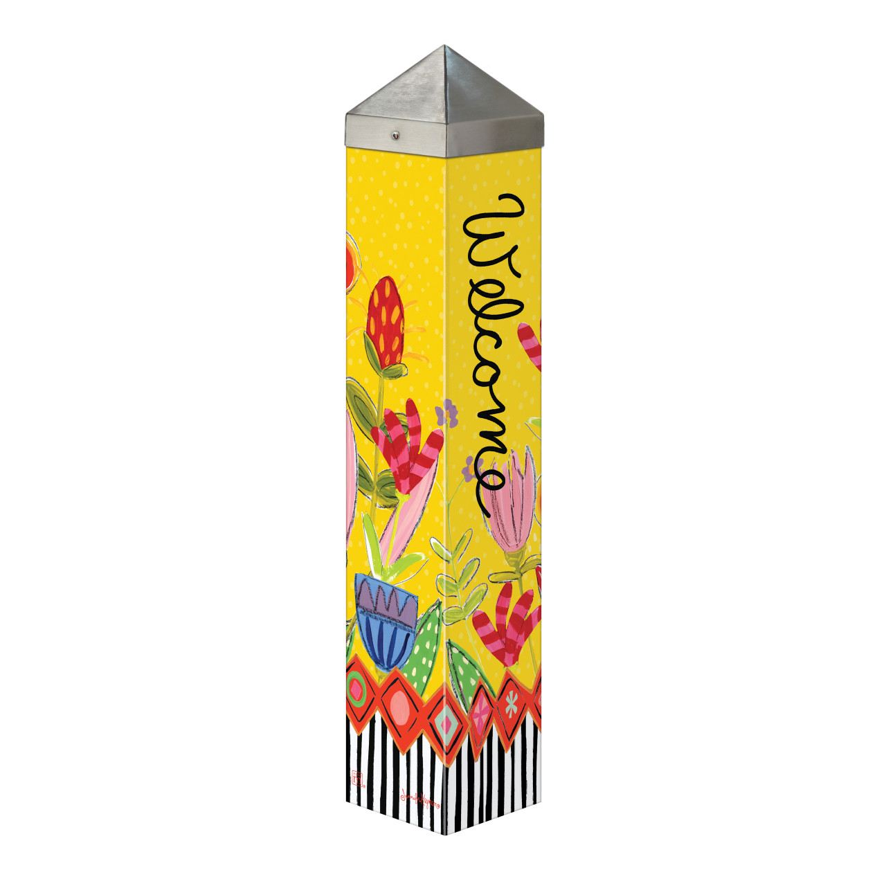 Bright Summer Flowers 20" Art Pole thumbnail