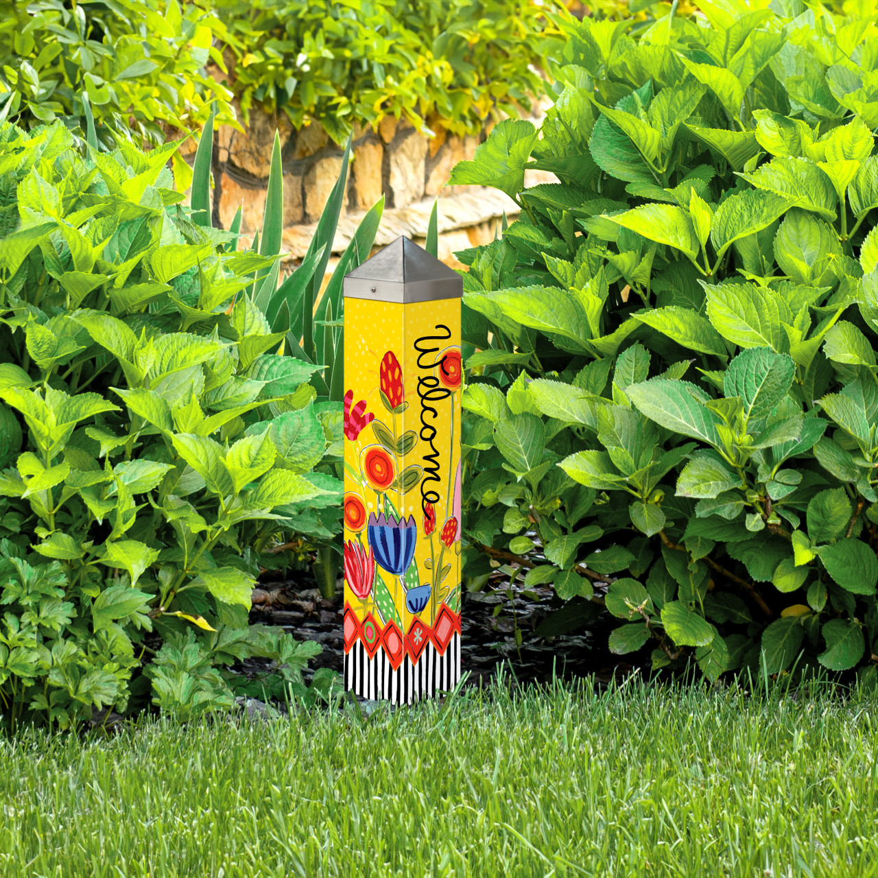 Bright Summer Flowers 20" Art Pole thumbnail
