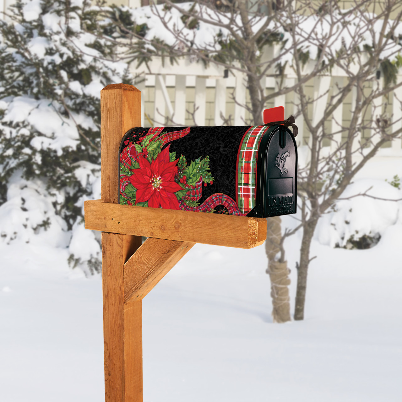 Plaid Poinsettia MailWrap thumbnail